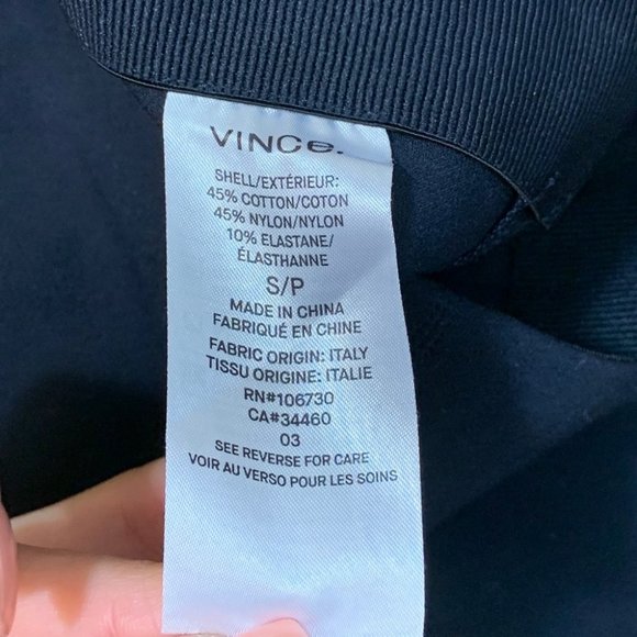 Vince Navy Stitch Front Seam Slim Legging Pants - Picture 10 of 15